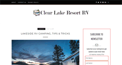 Desktop Screenshot of clearlakeresortrv.com
